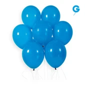 Balon Tek Renk 10" 100lü Mavi Gemar - 1