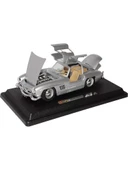 Burago 1/24 Ölçek 1954 Mercedes-Benz 300 SL Klasik Model Araba - Gri thumbnail 3