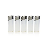 Çakmak 309 Beyaz Promosyon Orta Boy Çakmak 5'li - 1