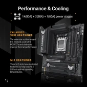 Asus Tuf Gaming B850M-PLUS Wi-Fi AMD AM5 DDR5 Micro ATX Anakart - 4