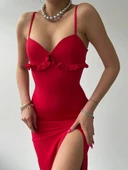 Papalia Sırt Detaylı Elbise - 2