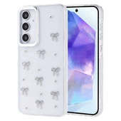 Galaxy A35 Kılıf Airbag Tasarımlı Simli Şeffaf Zore Kutup Kapak - 3