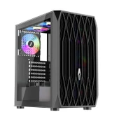 1ST PLAYER ARIYA AY7 SİYAH 750W 80+ ARGB 4X12CM FAN TEMPERLİ CAM MESH USB 3.0 ATX KASA - 1