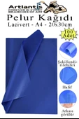 Lacivert Pelur Kağıdı 100 lü 1 Pkt A4 Pelur Kagıt Moda Tasarım Tekstil Hediye Pketleme Ambalaj Kağıdı Parti Doğum Günü thumbnail 1