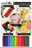 Mavi Pelur Kağıdı 100 lü 1 Pkt A4 Pelur Kagıt Moda Tasarım Tekstil Hediye Pketleme Ambalaj Kağıdı Parti Doğum Günü - 2