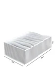 8 Bölmeli  XL Pratik Bölmeli Çekmece Düzenleyici Organizer(İç Çamaşırı Kravat Çorap Düzenleyici) - 3