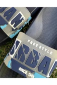 Kamuflaj Urban Desenli Plaj Havuz Bahçe Deniz Günlük Erkek Terlik Lacivert thumbnail 3