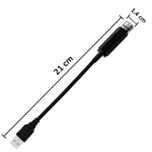 BUFFER® Kırmızı Ayak Altı Tavan Led Araç içi Aydınlatma Oto Araba İç Disko Ayarlanır USB Lamba Işık - 3