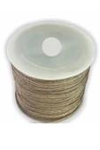 Paraşüt İpi, Bileklik-Kolye örgü ipi 1 mm 50 metre Vizon - 1