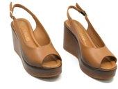 Venüs Torik Hakiki Deri Comfort Ortopedik Dolgu Taban Kadın Sandalet thumbnail 3