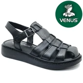 Venüs Yavanna Hakiki Deri Comfort Ortopedik Kadın Sandalet thumbnail 1