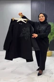 VıoShıne Kadın Çiçek Motifli Modal Kumaş İkili Takım - 2