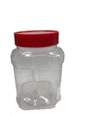 750ml pet şeffaf gıda kavanozu, 24 adet, pet kavanoz, gıda kavanozu, baharat kavanozu, şeffaf kavanoz - 1