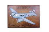 Uçak Tablo Pano Vintage Dekoratif Ev Ofis Hediyelik - 1
