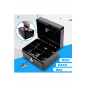 MÜHLEN Cash Box CB150 Mini Boy Taşınabilir Para Kutusu (Siyah Renk) Çıkartılabilir Para Rafları - 1