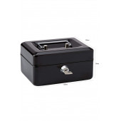 MÜHLEN Cash Box CB150 Mini Boy Taşınabilir Para Kutusu (Siyah Renk) Çıkartılabilir Para Rafları - 2