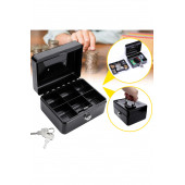 MÜHLEN Cash Box CB150 Mini Boy Taşınabilir Para Kutusu (Siyah Renk) Çıkartılabilir Para Rafları - 4