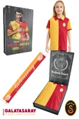 Galatasaray Orijinal Lisanslı Match Day Polo Çocuk T-shirt + Şal Kaşkol Set Hediyelik Ahşap Kutulu - 1
