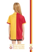Galatasaray Orijinal Lisanslı Polo Yaka Çocuk T-Shirt + Bileklik + Atkı Set Hediyelik Ahşap Kutulu - 3
