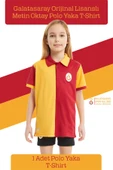 Galatasaray Orijinal Lisanslı Match Day Polo Çocuk T-shirt Metin Oktay Baskılı Hediyelik Kutulu thumbnail 2