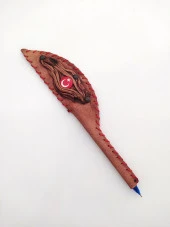 Deri Türk Bayraklı Tükenmez Kalem - 1