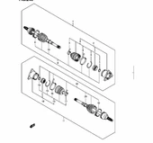 Suzuki Sx4 2006-2012 Sedici 4x4 Arka Aks Sağ Sol - 1