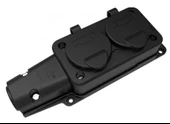 Bemis BK1-1402-3612 1x16A 2P+E 200 250V IP54 Monofaze Kauçuk İkili Grup Prizi - 1