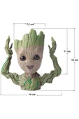 HAPPENS Galaksinin Koruyucuları Baby Groot Figür Eller Havada Saksı Kalemlik Orijinal Ürün Kırılmaz - 1