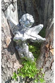 HAPPENS Keman Çalan Melek Biblo, Duvar Askılı Uzunluk 14 Cm - Genişlik 8 Cm - 1