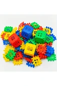 HAPPENS Puzzle City 3d Yapı Ve Tasarım Blokları 128 Parça Eğitici Oyuncak - 6
