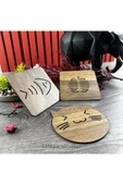 STEP AND MAKER Ahşap 3'lü Nihale Seti ( Bardak Altlığı - Tava - Tencere Vb.) - 1