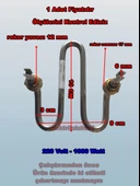 ENDER M Model 1000w Semaver Çaymatik Çay Kazanı Rezistansı 220V 8.5 ? Cr-Ni - 1
