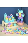 HAPPENS Puzzle Akıllı Sayılar 400 Parça Rakamlı Eğitici Yapı Taşları Oyuncak Plus Plus Blockland - 2