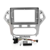 FORD MONDEO 2007-2012 UYUMLU SILVER GREY ANDROID MULTİMEDYA ÇERÇEVESİ - SOKET thumbnail 1