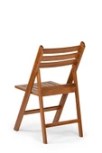 Ispanya Katlanır Sandalye - Bahçe, Balkon, Teras, Ceviz Renk, Ahşap Sandalye - 2