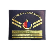 Single Sword Uzman Jandarma Yazılı Asayiş Plastik Rütbe - 8