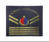 Single Sword Uzman Jandarma Yazılı Asayiş Plastik Rütbe - 6