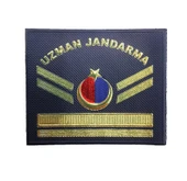 Single Sword Uzman Jandarma Yazılı Asayiş Plastik Rütbe - 7