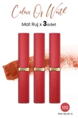 Loreal Paris Color Riche Colors Of Worth Intense Volume Matte Ruj - 100 Pink Worth It x 3 Adet - 1