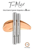 Loreal Paris True Match Göz Kremi İçeren Kapatıcı Ivory Beige 1-2D x 2 Adet - 1