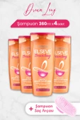 Elseve Dream Long Onarıcı Şampuan 360 ml x 4 Adet ve Şampuan Fırçası - 1