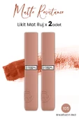 Loreal Paris Infaillible Matte Resistance Likit Mat Ruj 105 Breakfast In Bed x 2 Adet - 1