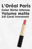 Loreal Paris Color Riche Intense Volume Matte - 241 Coral Irreverent thumbnail 1