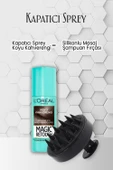 Loreal Paris Kapatıcı Saç Spreyi Koyu Kahverengi 75 ml ve Şampuan Fırçası Siyah - 1