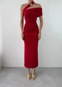 Reta Çapraz Omuz Elbise - 2