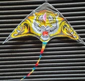 Büyük Boy Kaplan Uçurtma Tiger Kite 160 cmx75 cm Aslan Uçurma-Kuyruk 120 cm 30 mt ip Dahil - 3