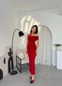 Reta Çapraz Omuz Elbise - 4