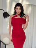 Reta Çapraz Omuz Elbise - 1