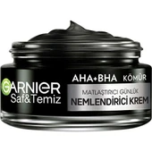 Garnier AHA BHA Kömür 3'ü 1 Arada Matlaştırıcı Günlük Nemlendirici Krem 50 ml - 1