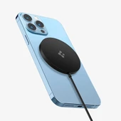 Spigen PowerArc ArcField MagSafe Uyumlu Kablosuz Şarj Cihazı Black - 2